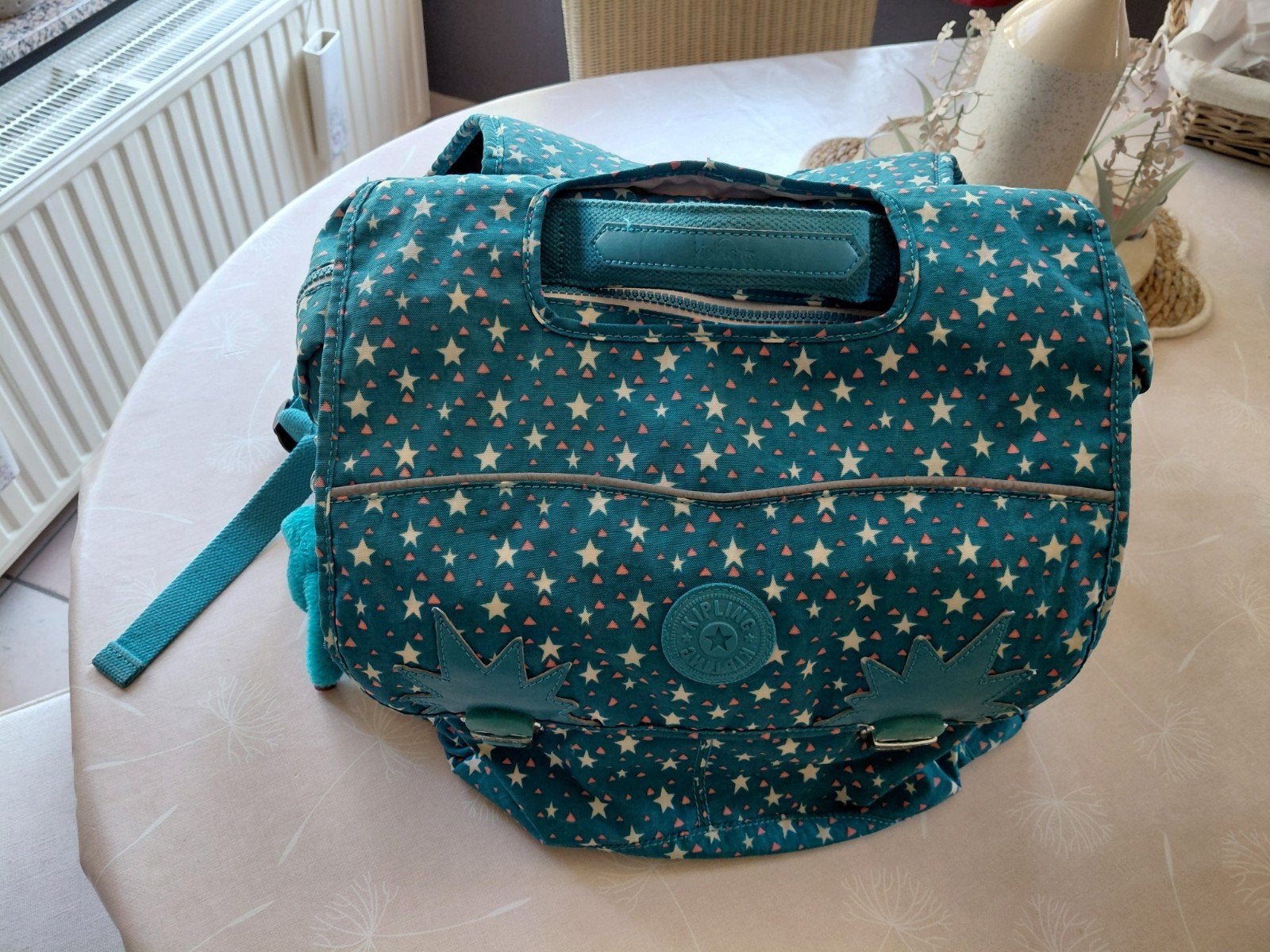 turquoise boekentas voor het komende schooljaar merk Kipling, Ophalen of Verzenden