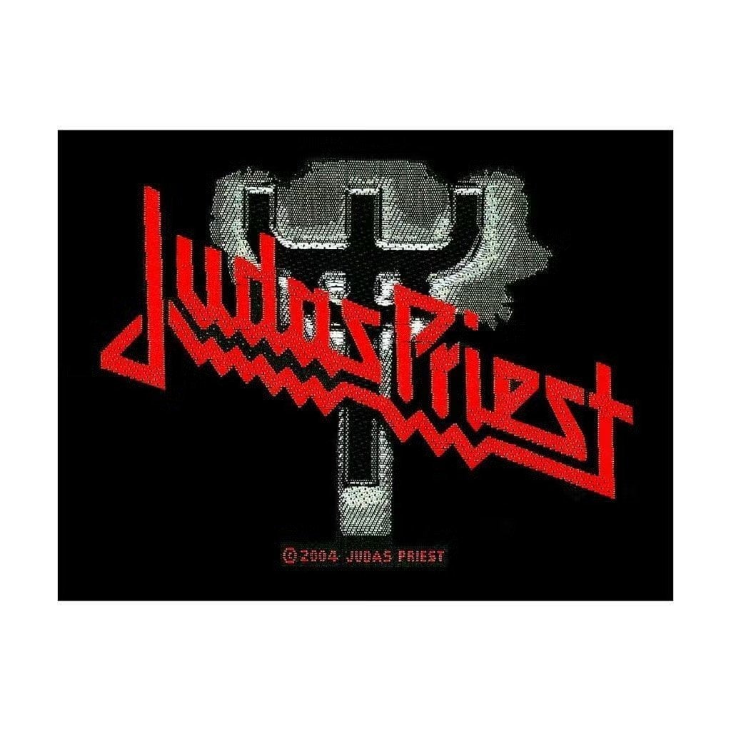 Judas Priest - Logo/Fork - Patch officiële merchandise, Ophalen of Verzenden, Nieuw