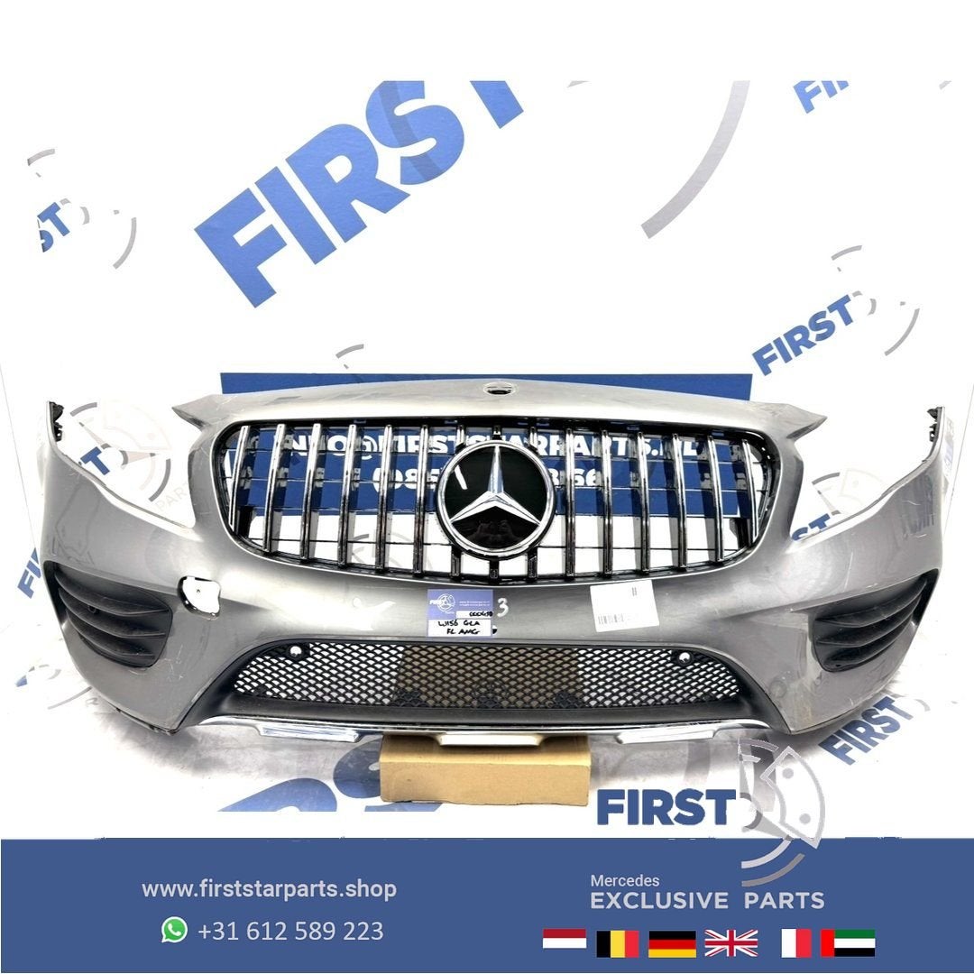 W156 BUMPER GLA FACELIFT AMG X156 VOORBUMPER X156 ZWART WIT, Utilisé, -, Avant, -
