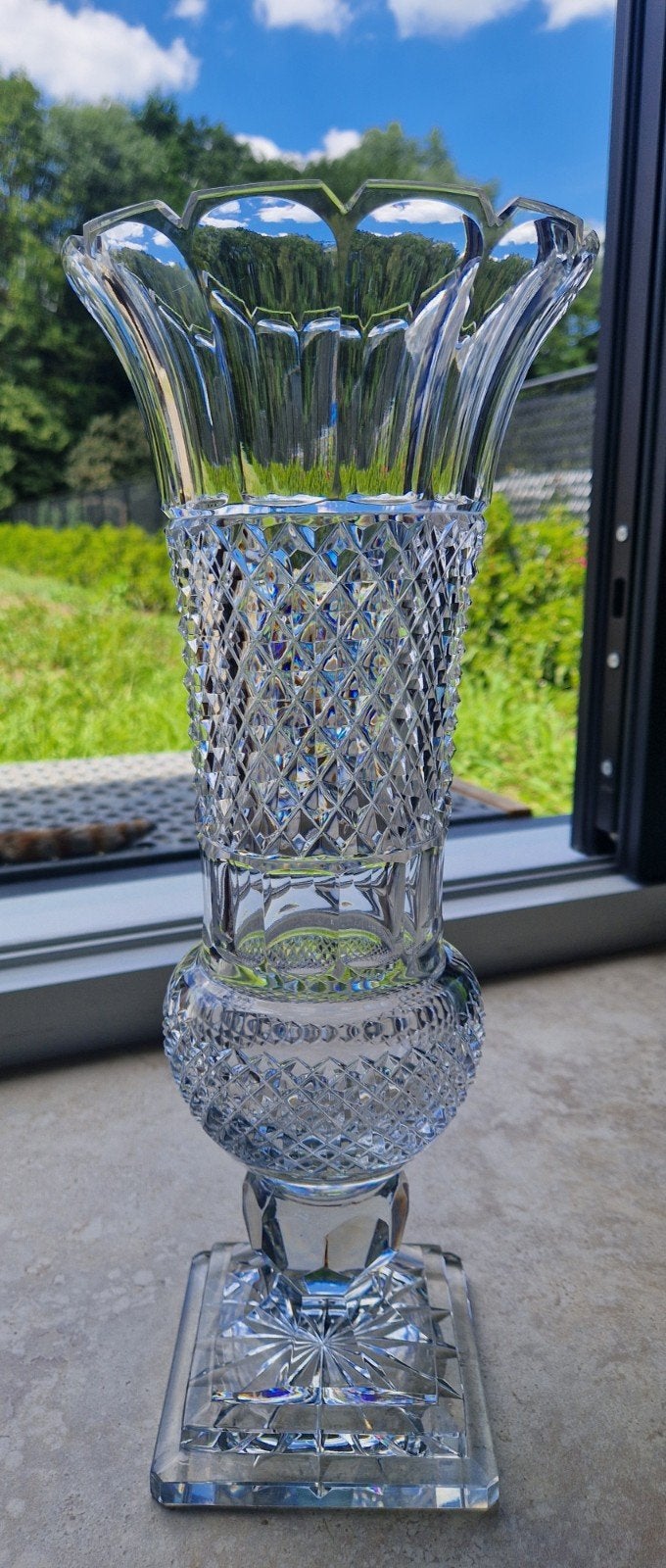 magnifique vase en cristal, Enlèvement