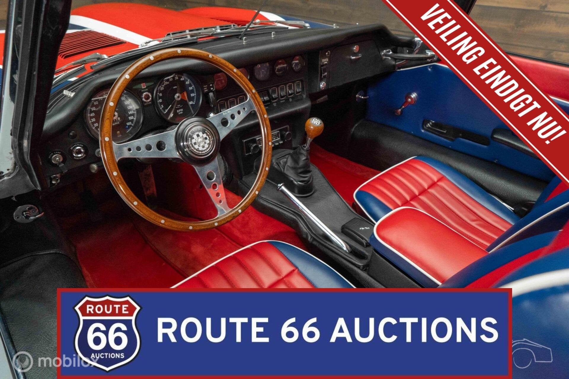 Jaguar E-Type S2 Cabriolet | 1970 | Route 66 Auctions, Autos, Achat, Entreprise, Boîte manuelle, Autre carrosserie