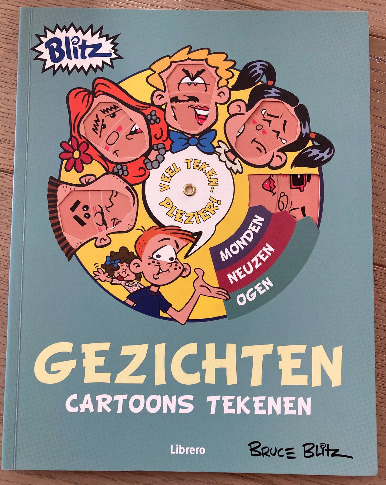 Bruce Blitz - Cartoons tekenen - Gezichten, Boeken, Bruce Blitz, Ophalen of Verzenden, Zo goed als nieuw, Tekenen en Schilderen