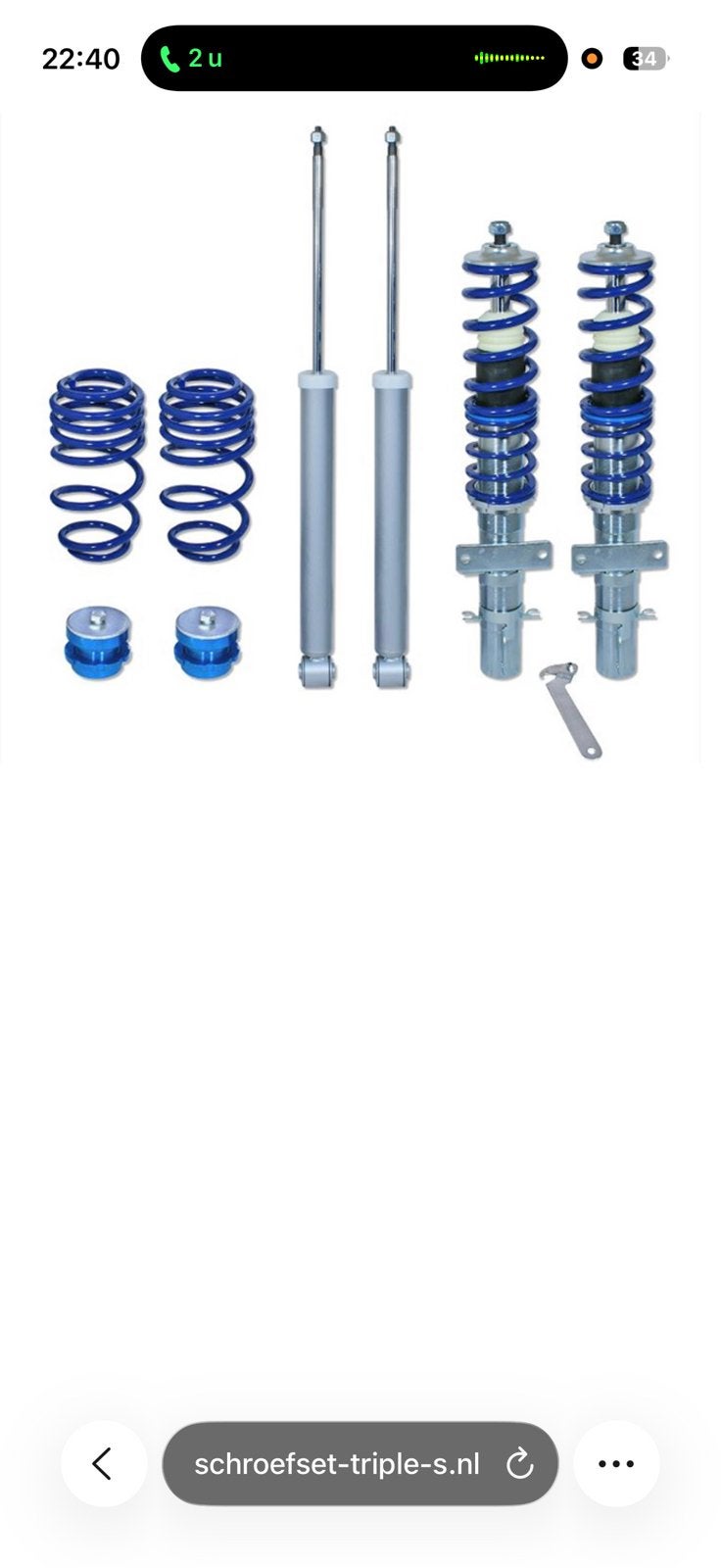 TRIPLE S Schroefset voor Volkswagen Polo AW, Ophalen, Volkswagen