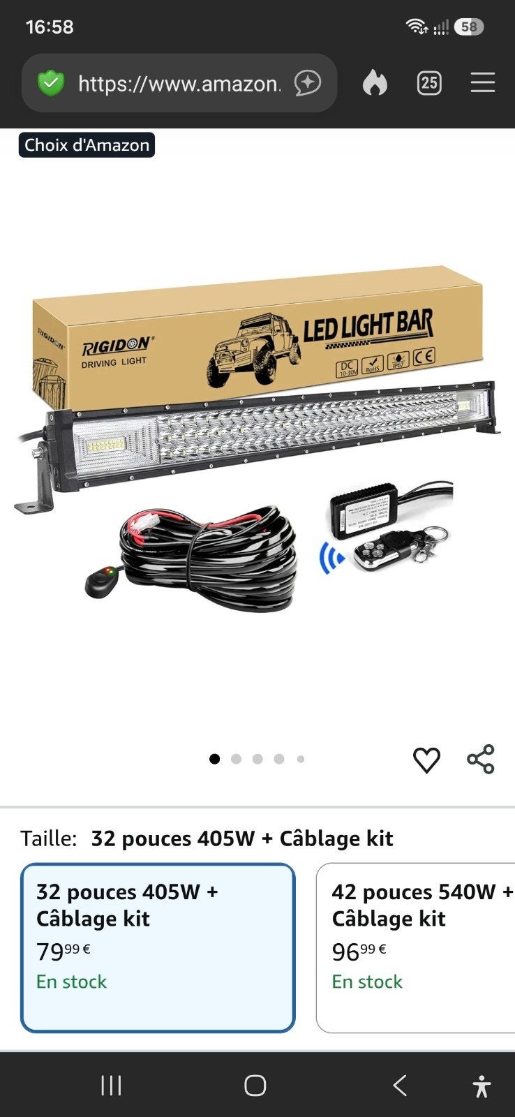 Rampe phares LED, Enlèvement ou Envoi