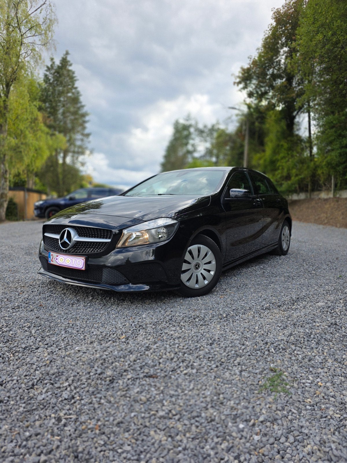 Mercedes A 180, Auto's, Mercedes-Benz, Voorwielaandrijving, Navigatiesysteem, Stof, Zwart