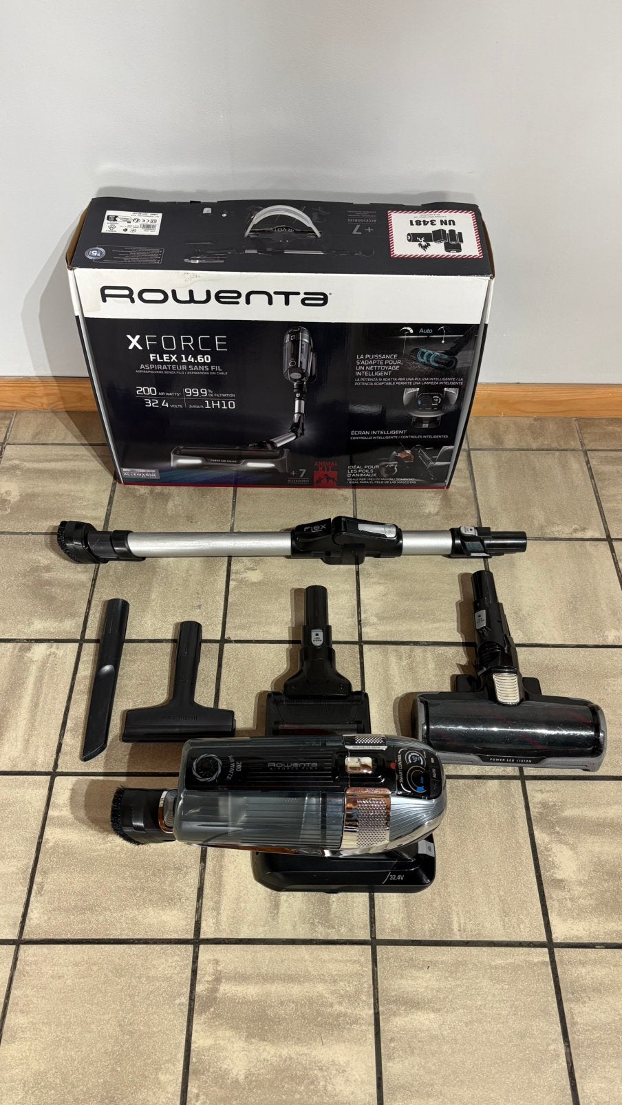 Aspirateur Rowenta X Force Flex 14.60, Enlèvement, Comme neuf, Rowenta