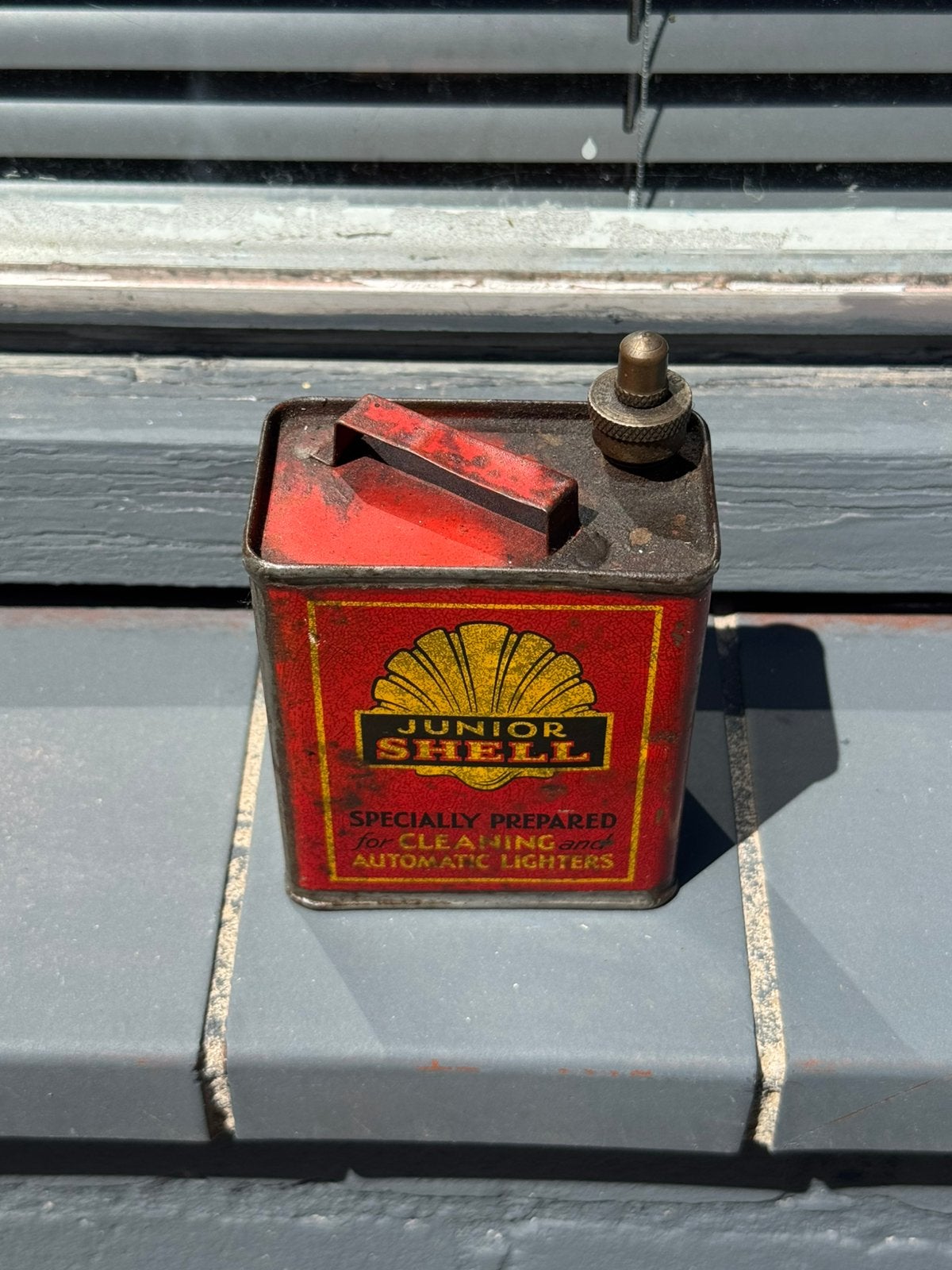 SHELL mini Junior olie blikje, Ophalen of Verzenden, Gebruikt, Verpakking