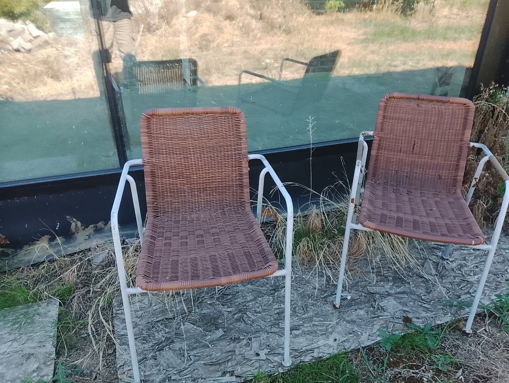 Terrasstoelen, Tuin en Terras, Ophalen, Gebruikt, Kunststof