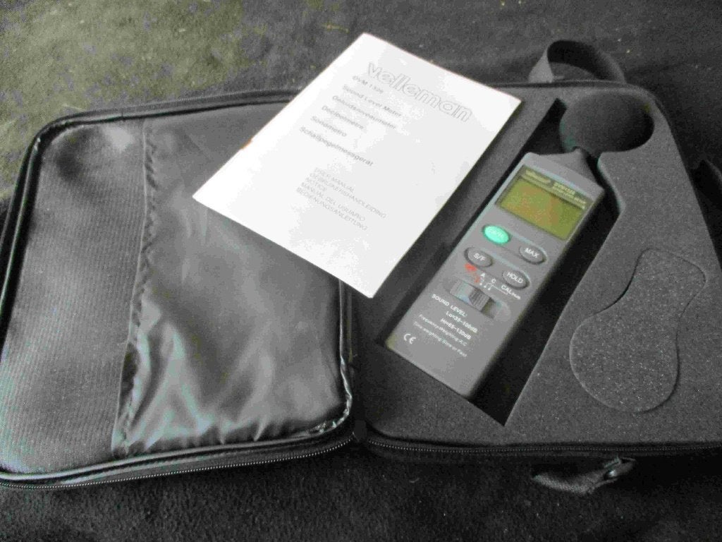 Geluidsmeter Velleman DVM1326, Doe-het-zelf en Bouw, Meetapparatuur, Ophalen of Verzenden, Zo goed als nieuw, Geluid