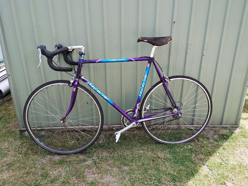koersfiets vacini, 28 inch, Gebruikt, 10 tot 15 versnellingen, Velgrem