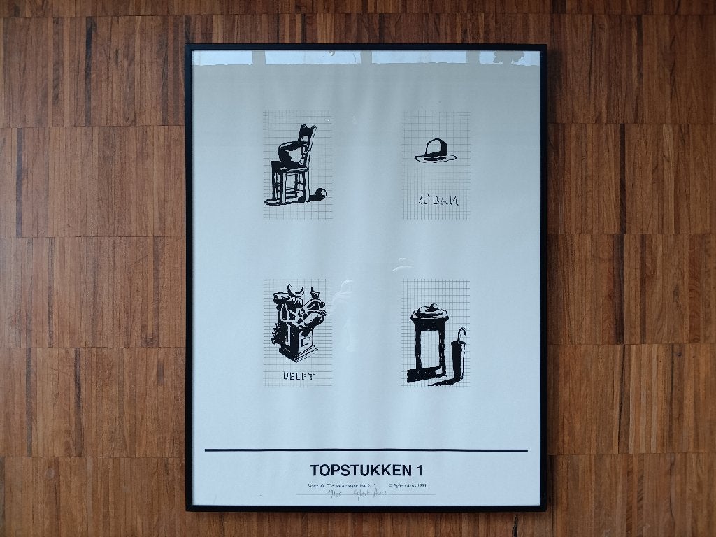 Zeefdruk Egbert Aerts, gesigneerd en genummerd, Antiquités & Art, Numéroté, Enlèvement ou Envoi, Sérigraphie