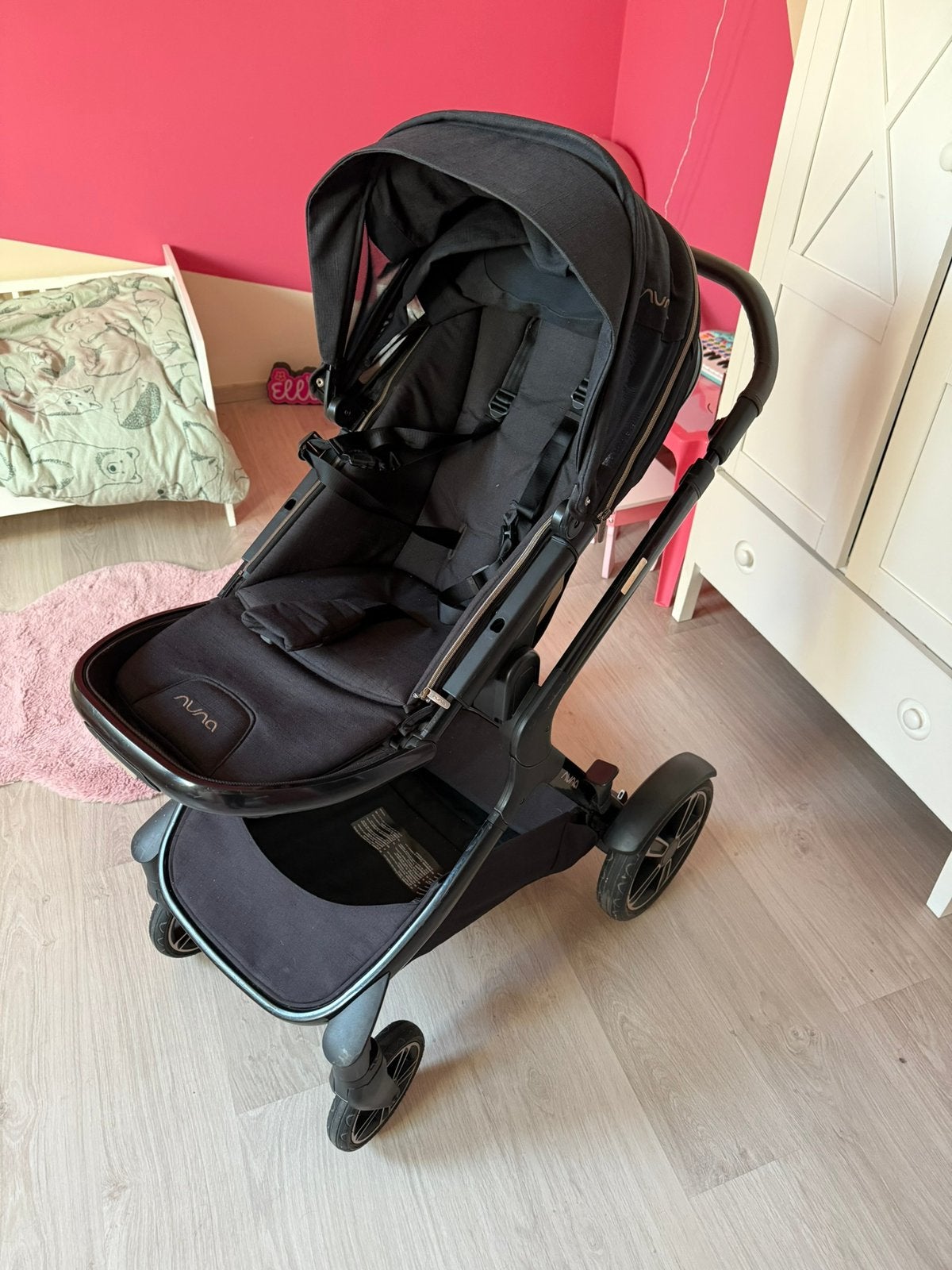 Nuna demi grow caviar 3 in 1 kinderwagen, Gebruikt, Met reiswieg, Ophalen, Kinderwagen