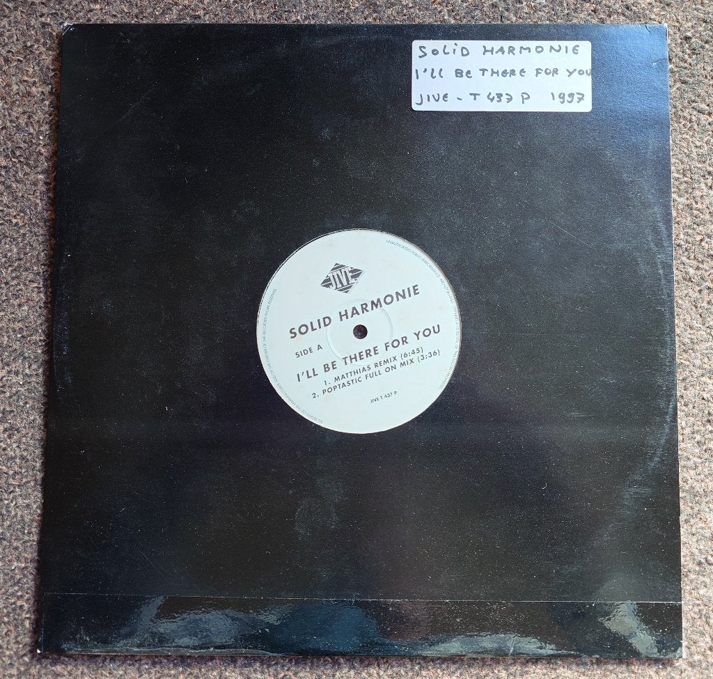 Solid Harmonie – I'll Be There For You (12'' Vinyl), Verzenden, Dance, Zo goed als nieuw, 12 inch