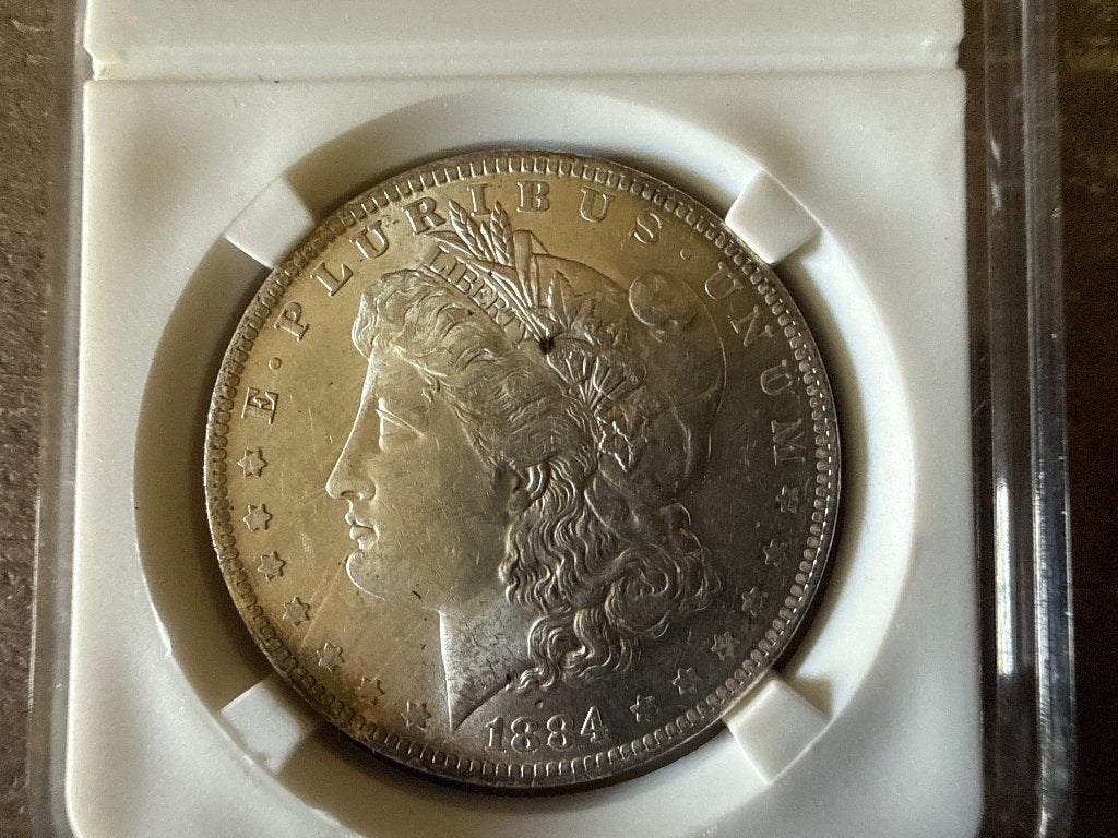 Morgan Dollar 1884 o, Envoi, Argent