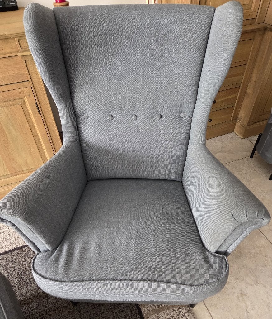 zetel ikea Strandmon, Ophalen, Gebruikt, Eenpersoons, 75 tot 100 cm