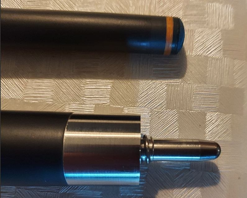 Biljartkeu CueMall blauw motief - carbon - geen hout., Sport en Fitness, Biljarten en Poolen, Ophalen of Verzenden