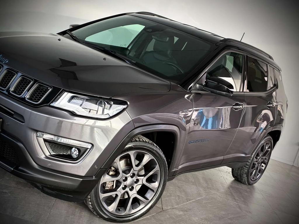 Jeep Compass 1.3TURBO PHEV-1ERPRO-GPS-CUIR-CAMERA-ATTELAGE-P, Autos, Jeep, Cuir, Achat, Euro 6, Entreprise