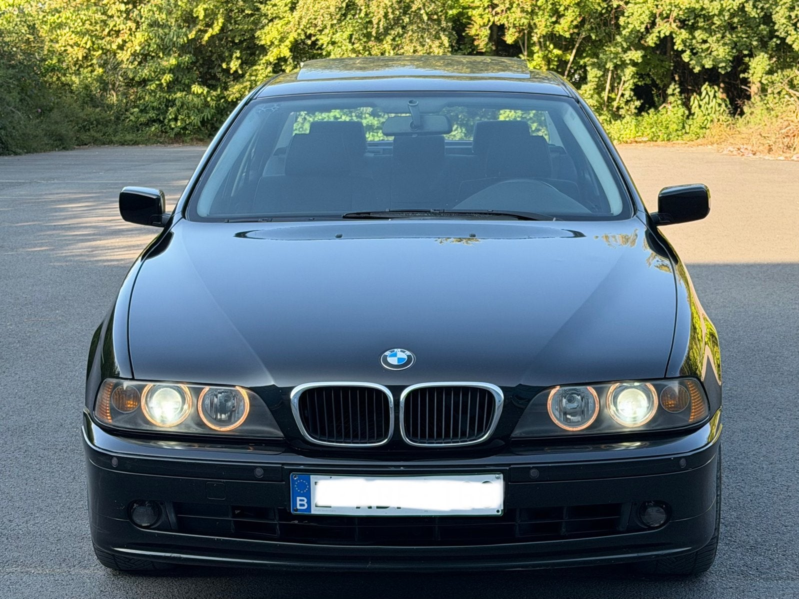 Bmw 525 D/Zonnedak - 100% Belgisch - Schoon, Auto's, BMW, Zwart, Parkeersensor, Zwart, 5 deurs