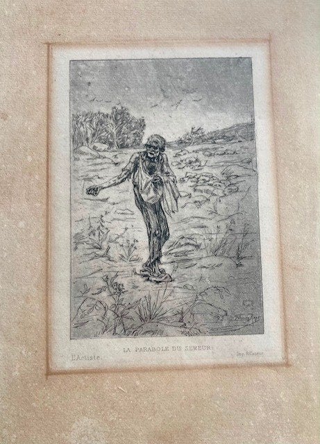 Gravure gesigneerd door Félicien ROPS., Antiek en Kunst, Kunst | Etsen en Gravures, Ophalen, Gravure, Gesigneerd
