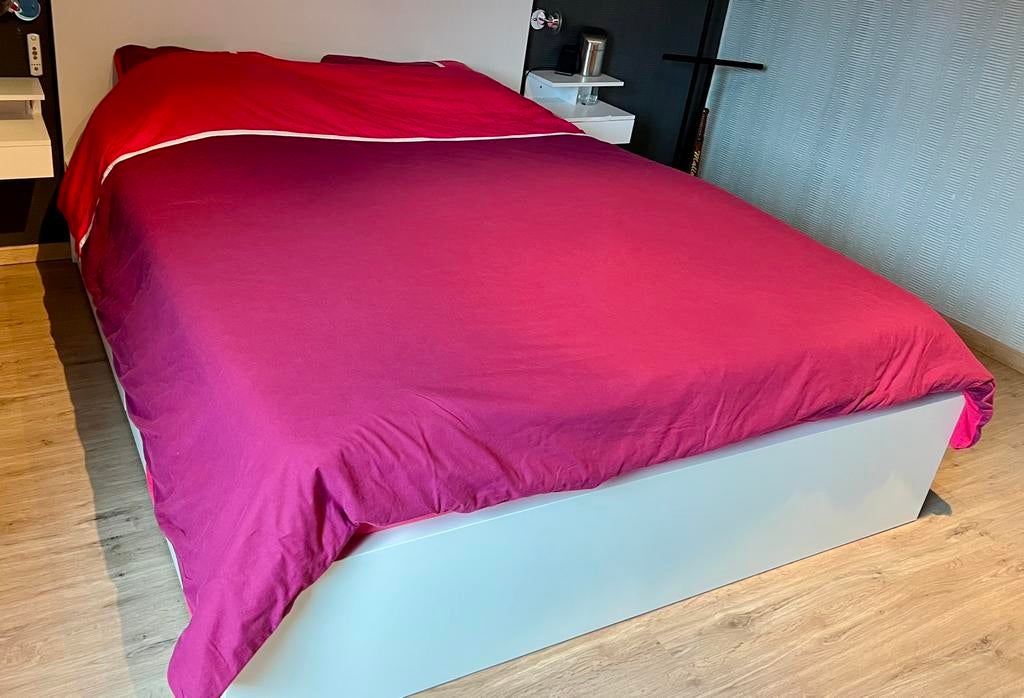 Housse de couette rose (220x240), Enlèvement ou Envoi, Rose, Housse de couette, Comme neuf