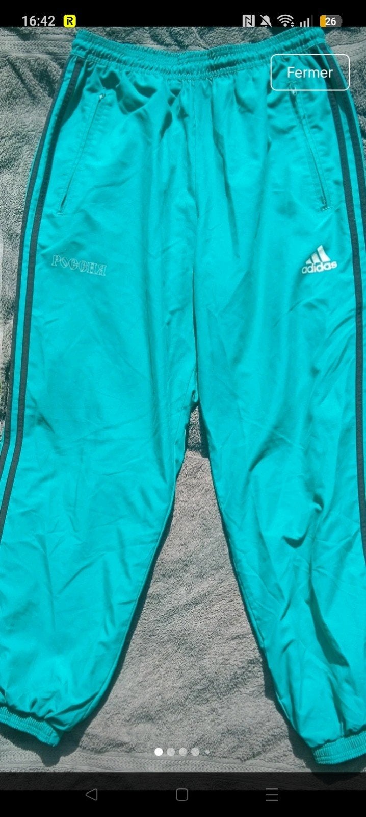 Pantalon Adidas x Gosha Rubchinskiy "Russia" РОССИЯ Tracksui, Addidas, Enlèvement ou Envoi, Comme neuf, Vert