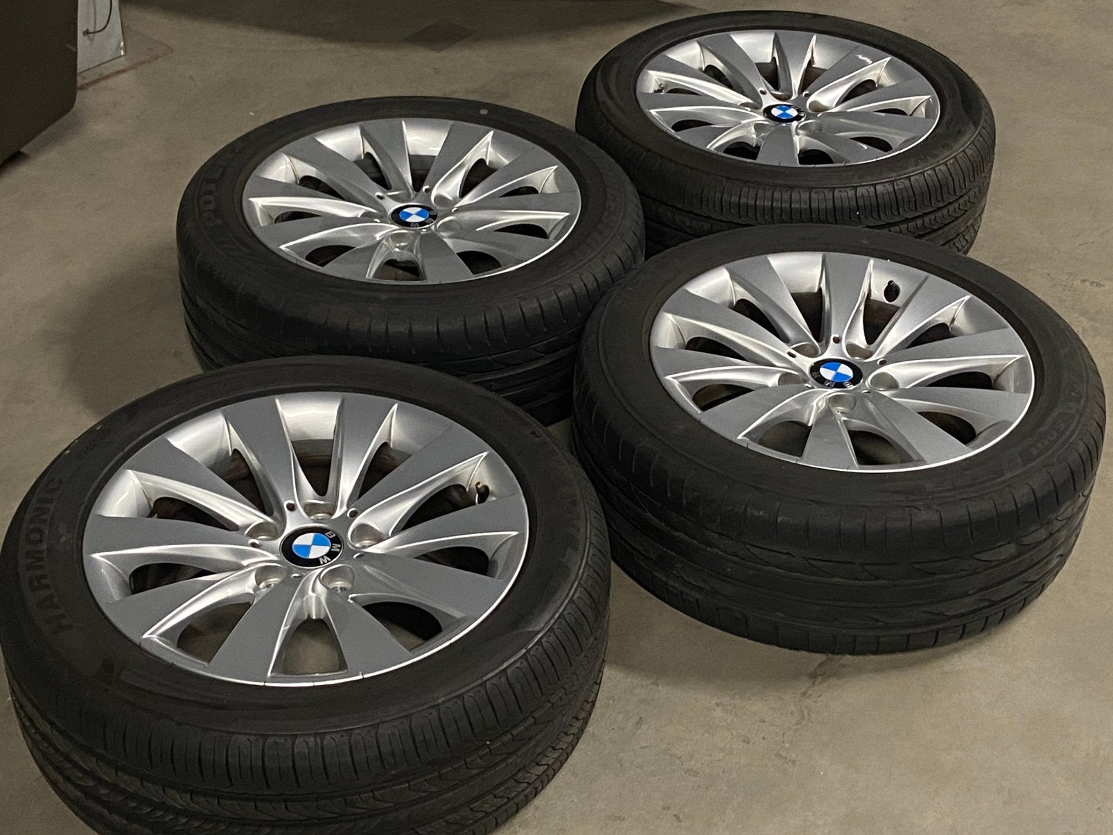 Bmw velgen met zomerbanden  nieuwe staat, Ophalen, Gebruikt, Banden en Velgen, 17 inch