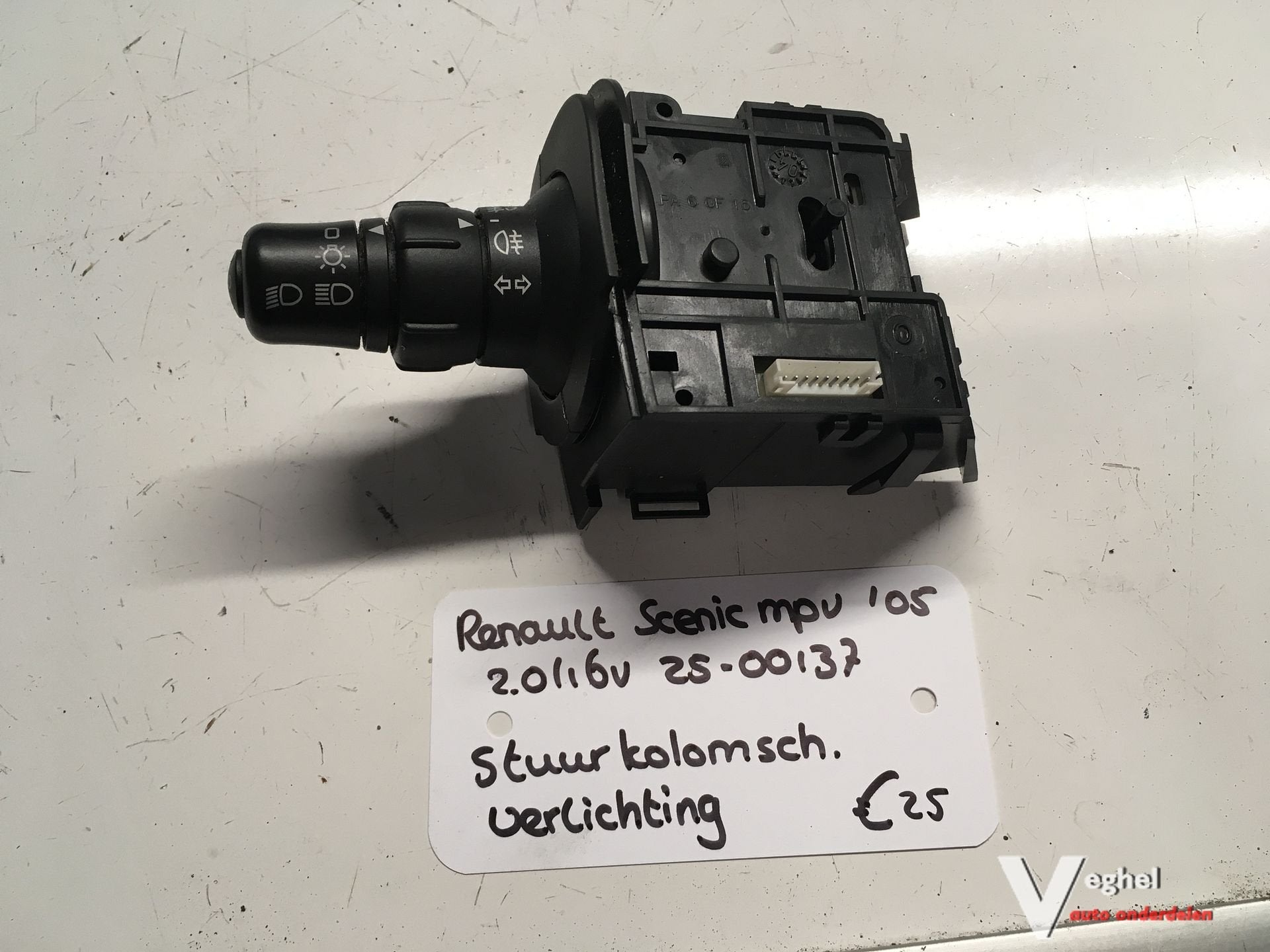 Renault Scenic 2.0 16v 2005 2500137   Richtingaanwijzer comb, Gebruikt, -, -, Ophalen of Verzenden
