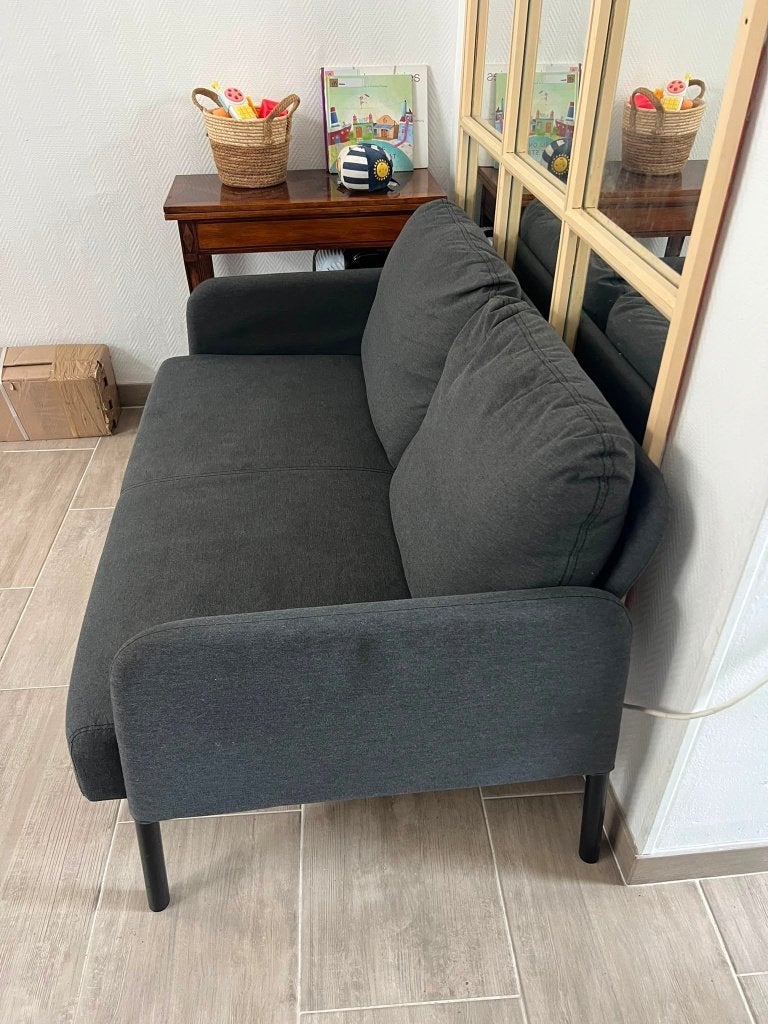 Petit canapé 2 places Glostad, 75 à 100 cm, Moins de 150 cm, Banc droit, Enlèvement