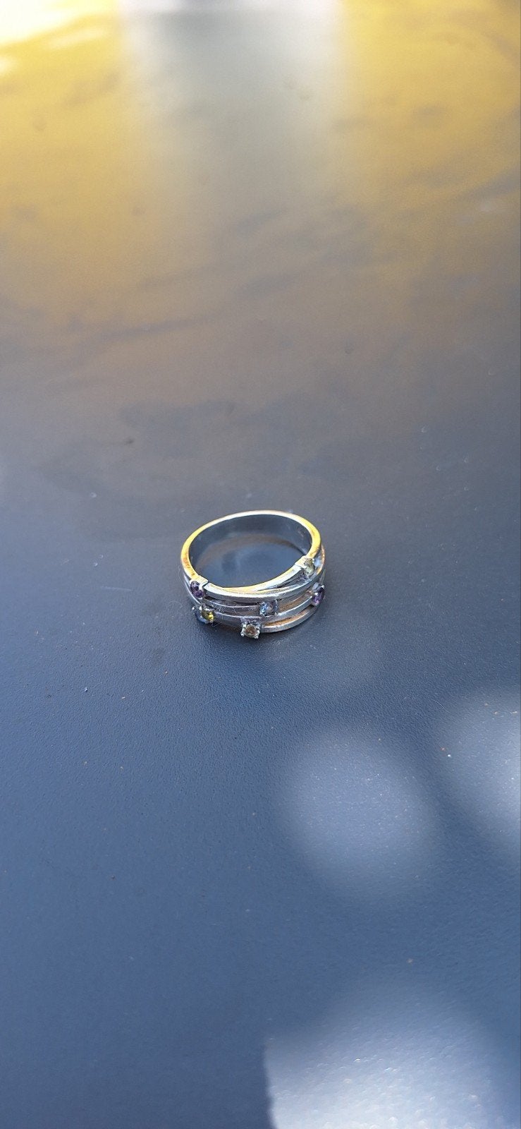 Zilver ring,20€, Handtassen en Accessoires, Piercings, Ophalen, Zilver