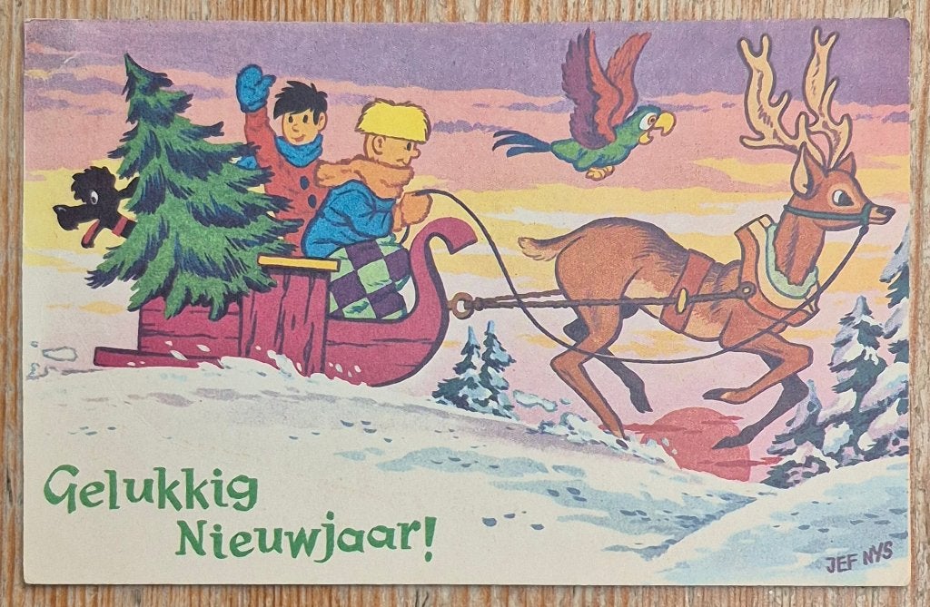 Jommeke postkaart 't Kapoentje 1964 Jef Nys, Ophalen of Verzenden, Overige figuren, Zo goed als nieuw, Overige typen
