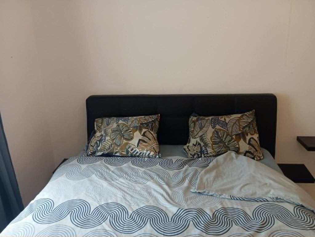Bed 160*200 lederlook, Leder look, Enlèvement, Utilisé, 200 cm