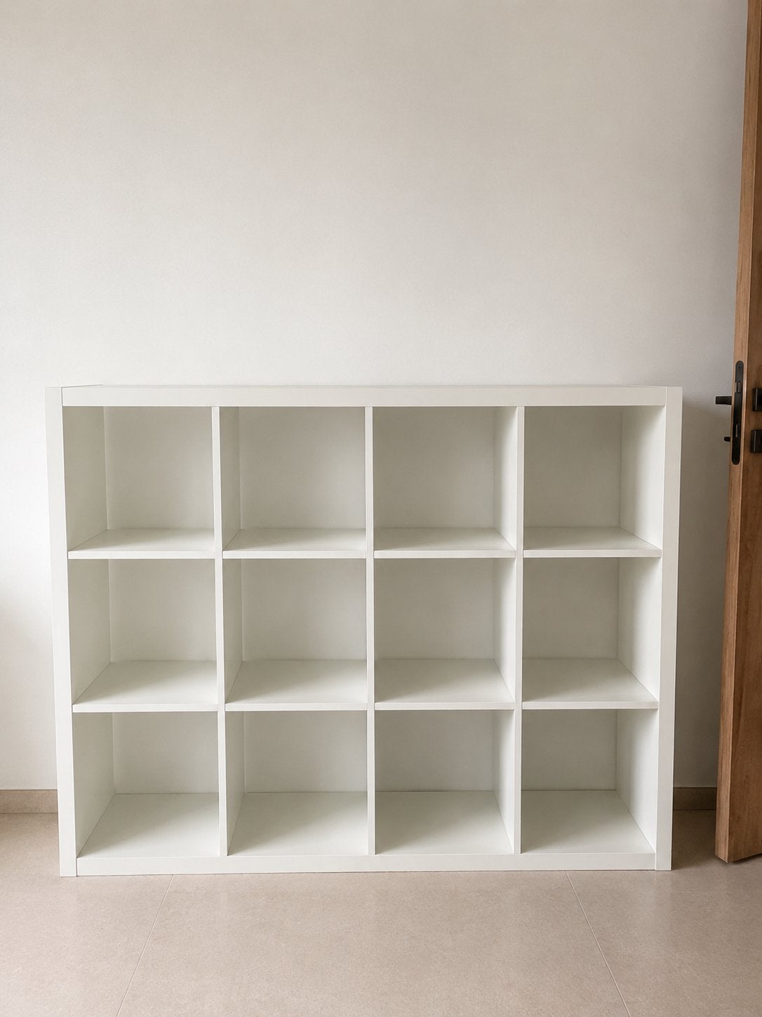 Étagère IKEA KALLAX blanche – 12 compartiments, Enlèvement ou Envoi, Comme neuf
