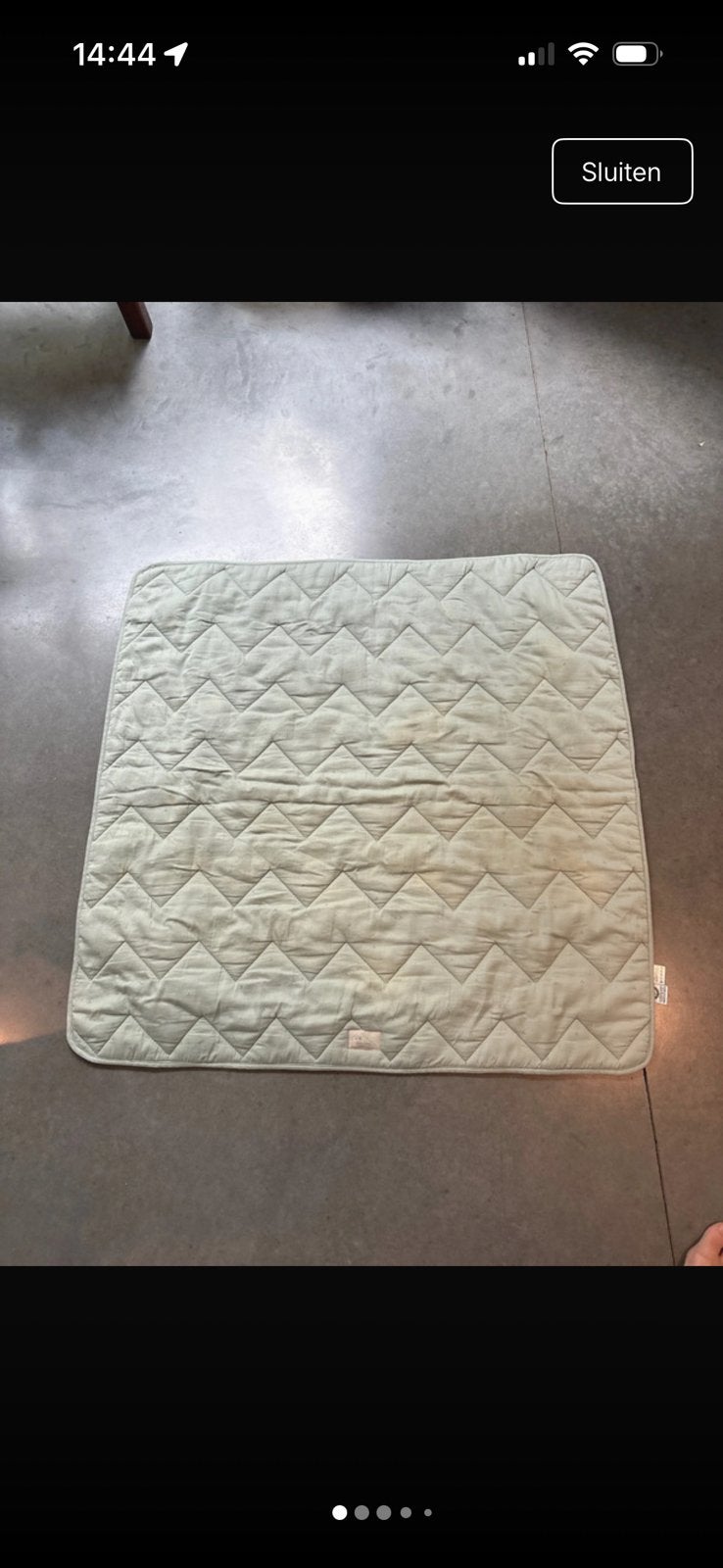 Kleed voor in de box, Kinderen en Baby's, Ophalen, Gebruikt, Vierkant, Boxkleed