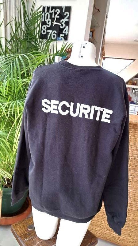 zwart sweater pull securite, Ophalen of Verzenden, Zwart, Geen merk