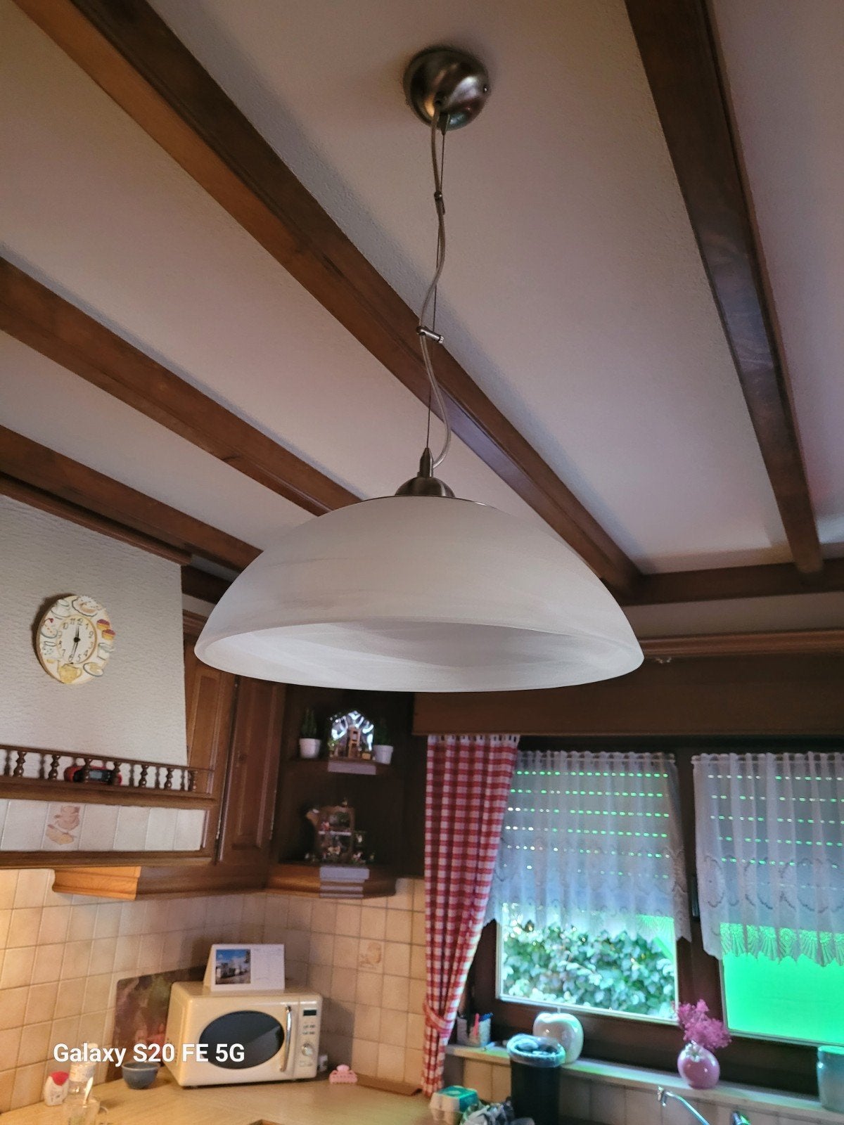 Mooie lamp, Ophalen, Zo goed als nieuw, Glas