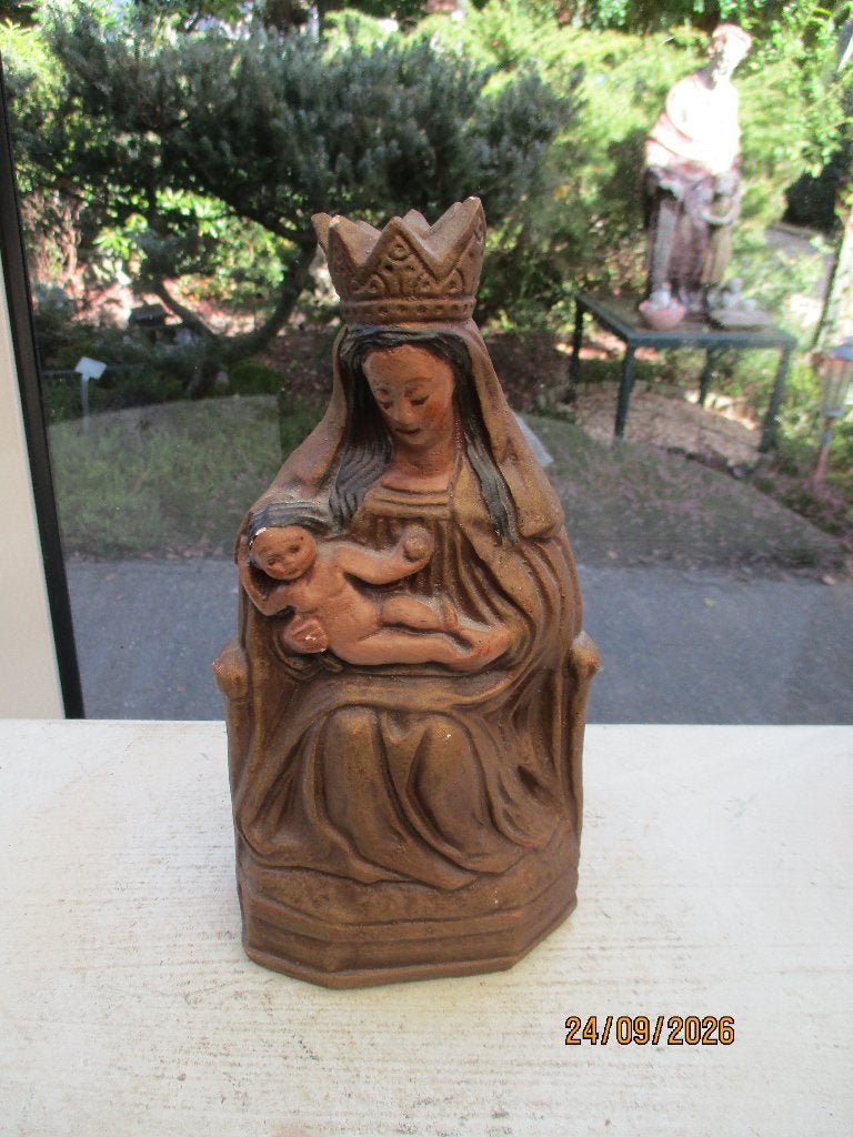 Te koop: Maria op stoel., Antiek en Kunst, Ophalen