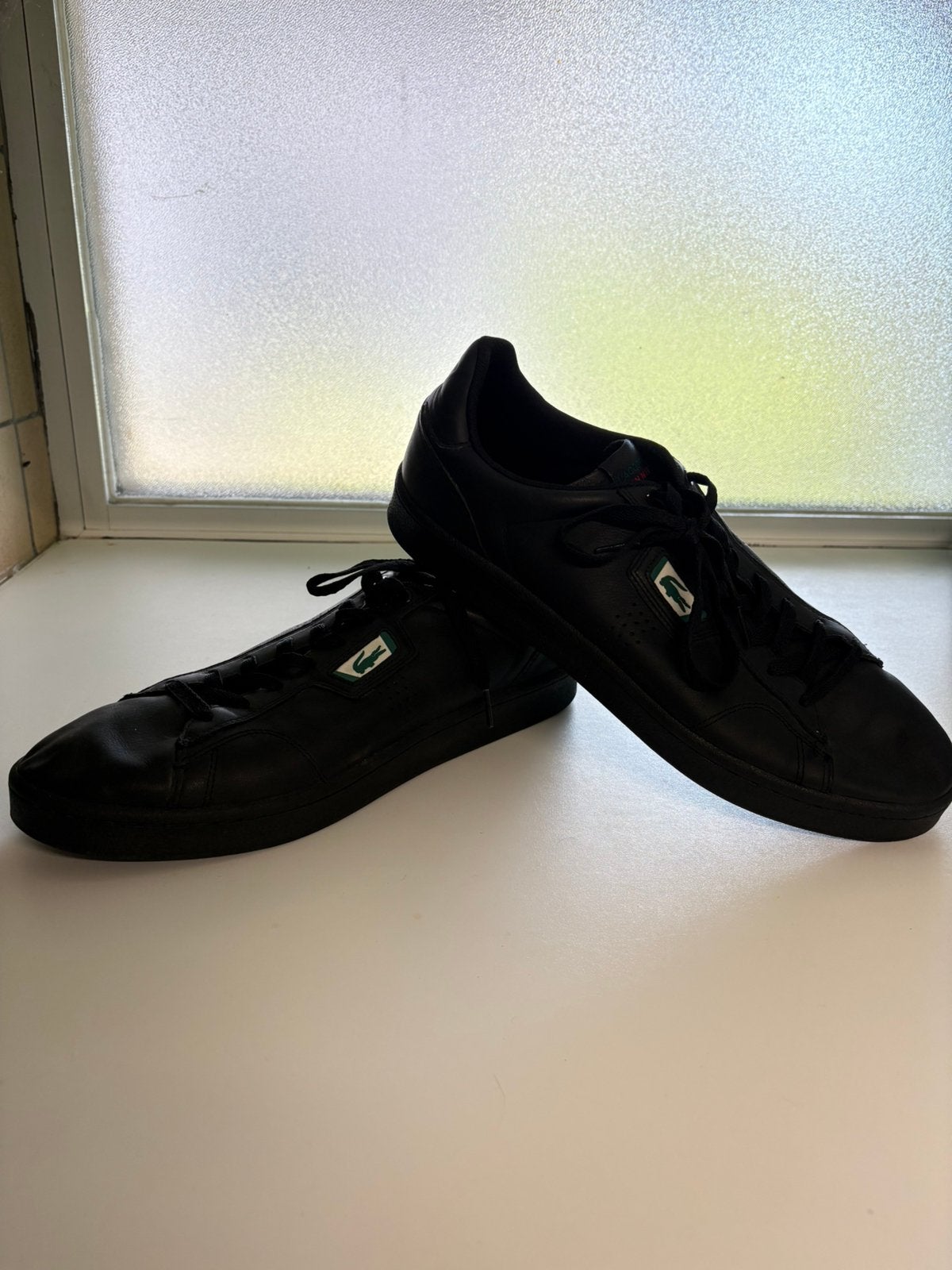 Baskets Lacoste Masters Classic noires – Homme – Taille 46, Ophalen of Verzenden, Zo goed als nieuw, Zwart, Sneakers