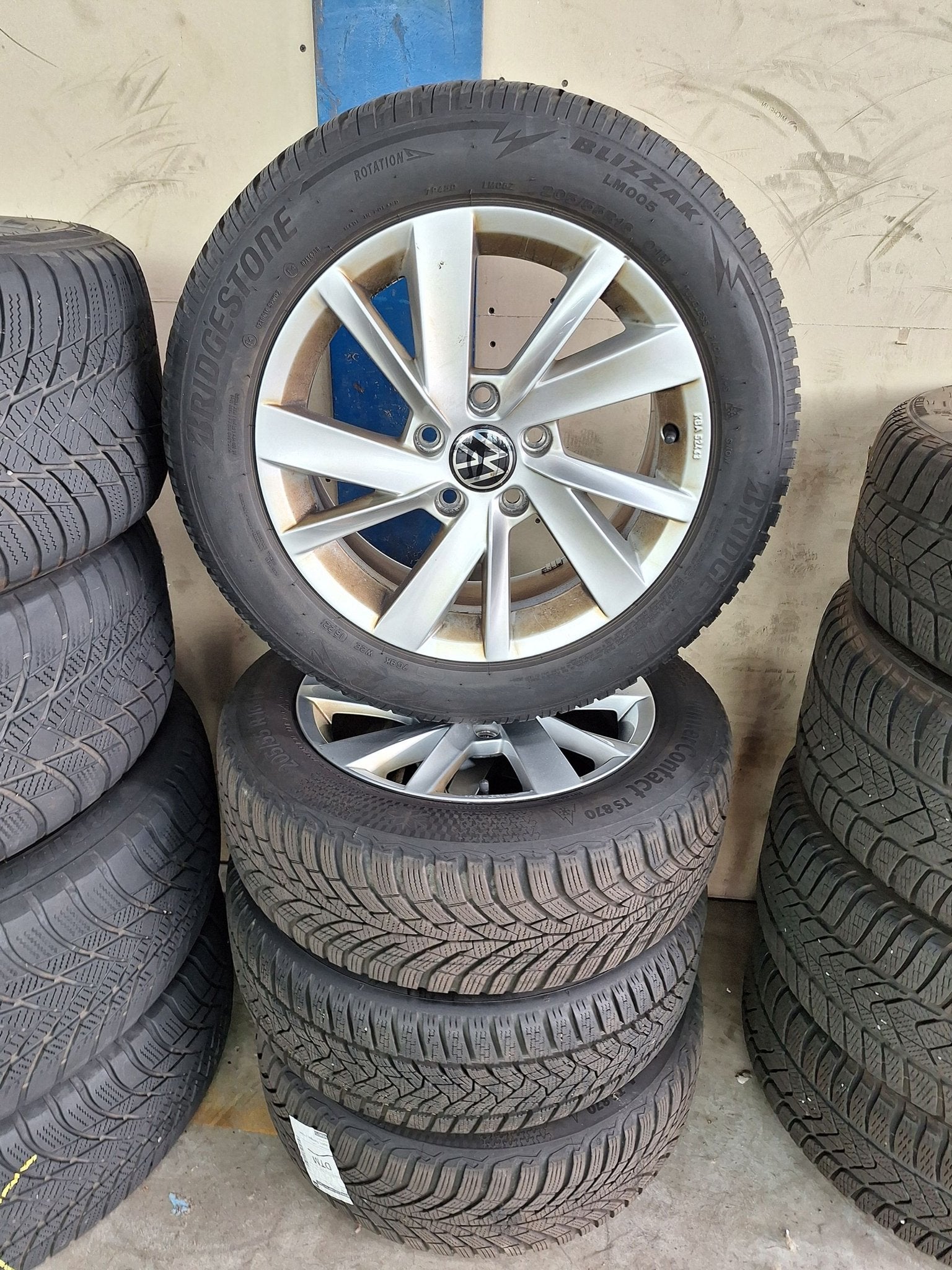 Volkswagen Golf Winterset 16 Inch, Auto-onderdelen, Banden en Velgen, Ophalen, Gebruikt, -, Banden en Velgen