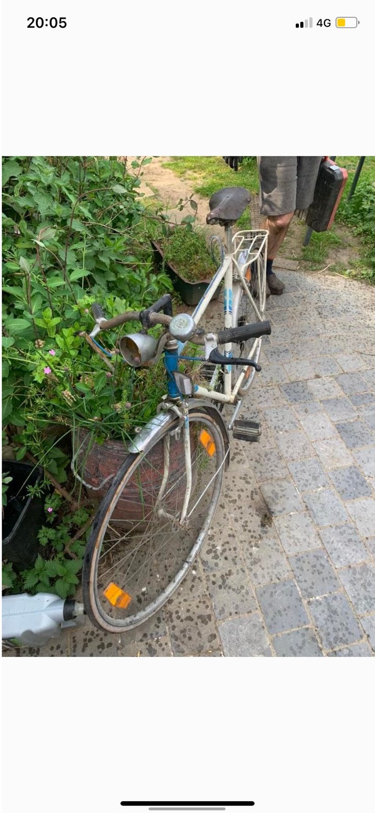 Vintage fiets heren, Gebruikt, Velgrem, Versnellingen, Ophalen