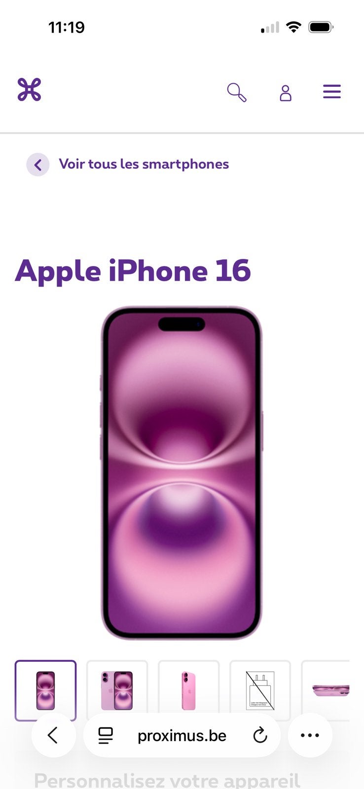 Apple, Enlèvement, Comme neuf, Rose