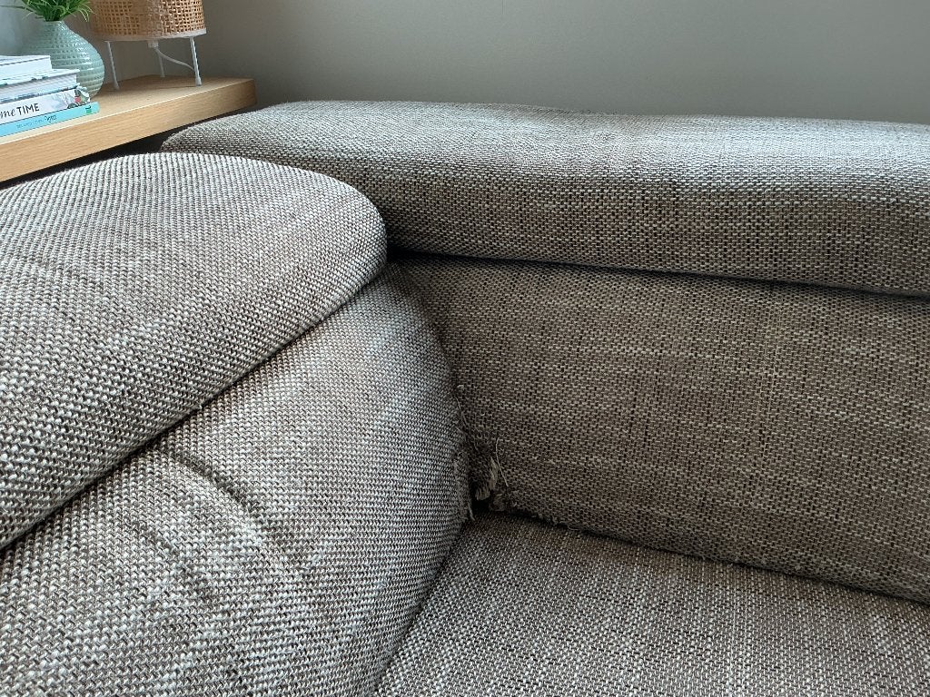 Hoeksalon met elektrische relaxzetel, Enlèvement, Utilisé, Tissus