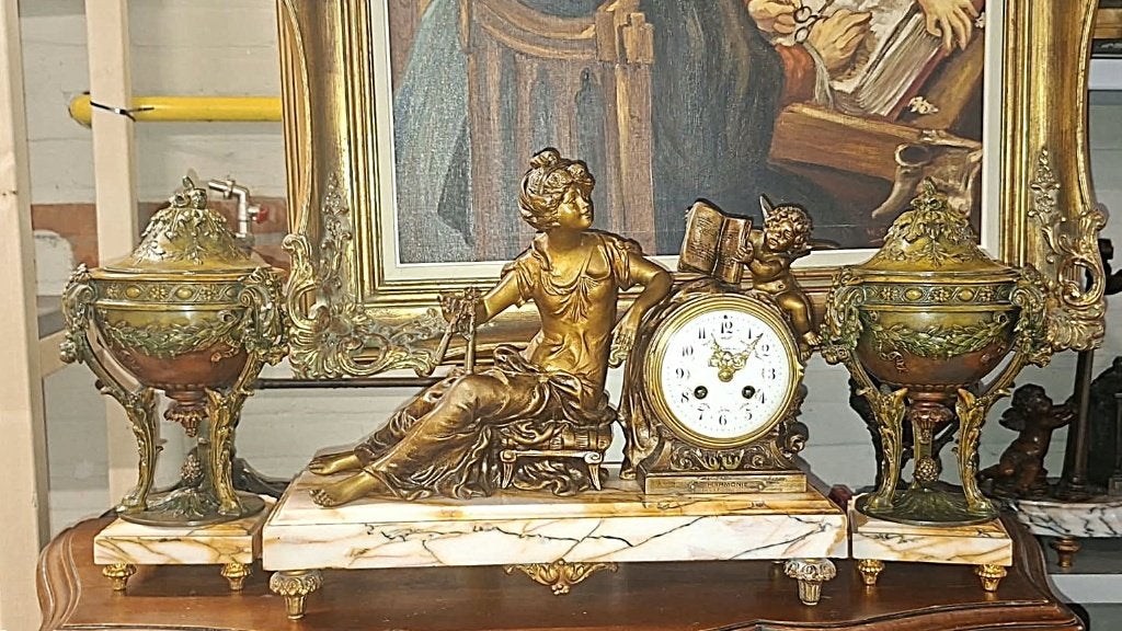 KlokkenStel, Antiek en Kunst, Ophalen of Verzenden