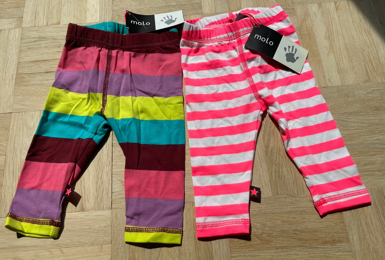 2 Schitterend Nieuw Molo leggings maat 68, Kinderen en Baby's, Babykleding | Maat 68, Ophalen, Nieuw, Meisje, Broekje