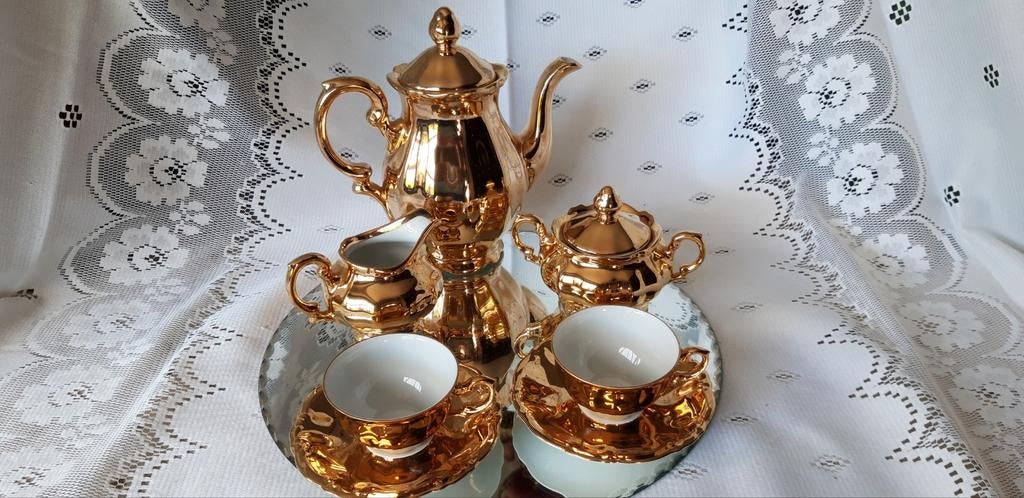 Service à café vintage en porcelaine, marque Kronester, Enlèvement