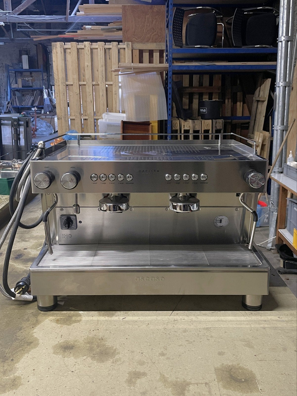 Ascaso Barista tweegroeps espressomachine, Ophalen