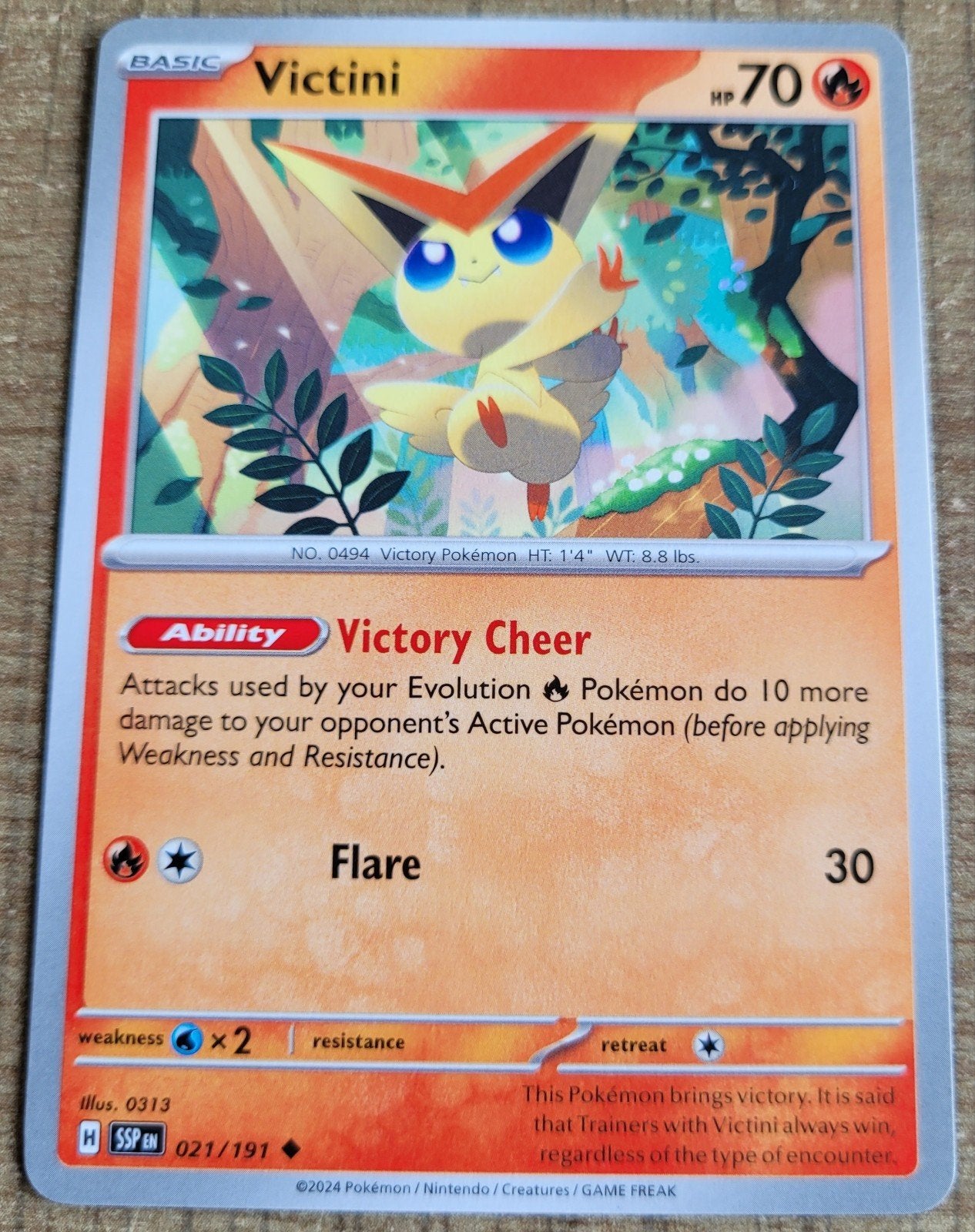Victini (021/191), Ophalen of Verzenden, Zo goed als nieuw, Losse kaart