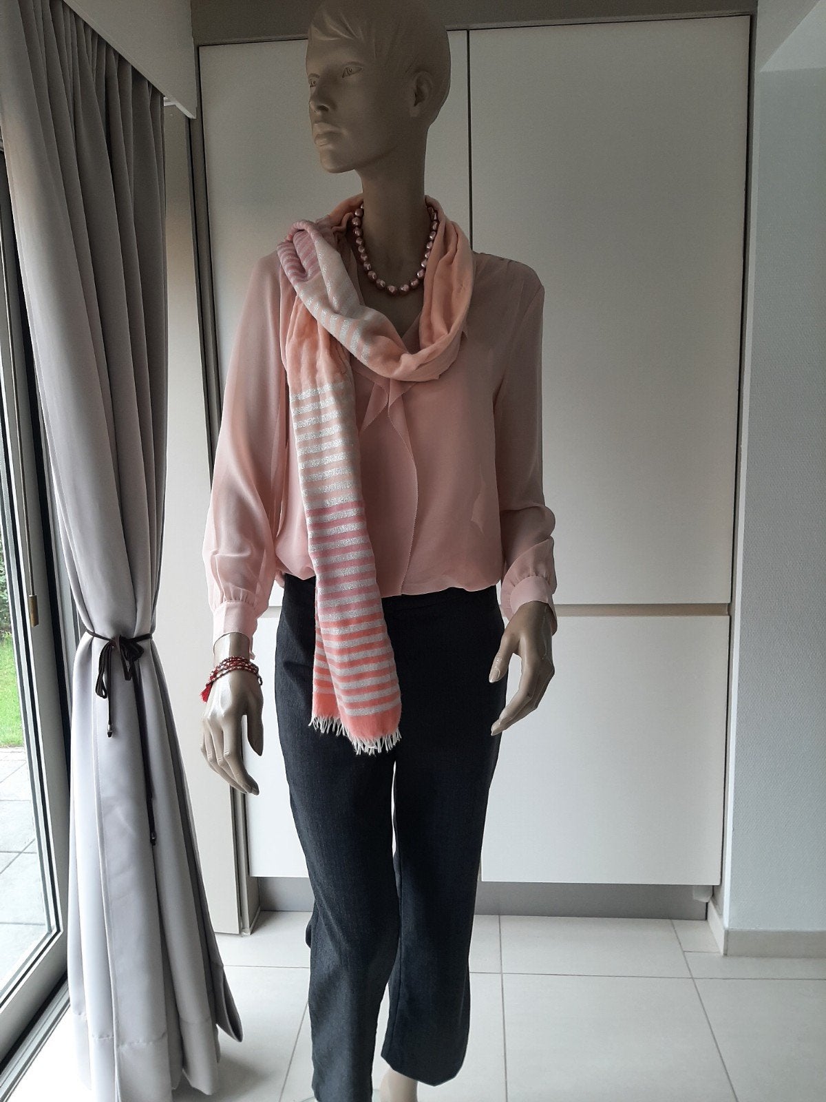 lange broek GIGUE / Bloesje Steps / topje / ketting / armban, Kleding | Dames, GIGUE / STEPS, Ophalen of Verzenden, Zo goed als nieuw