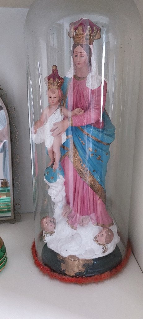 Mariabeeld met Jesus, Ophalen