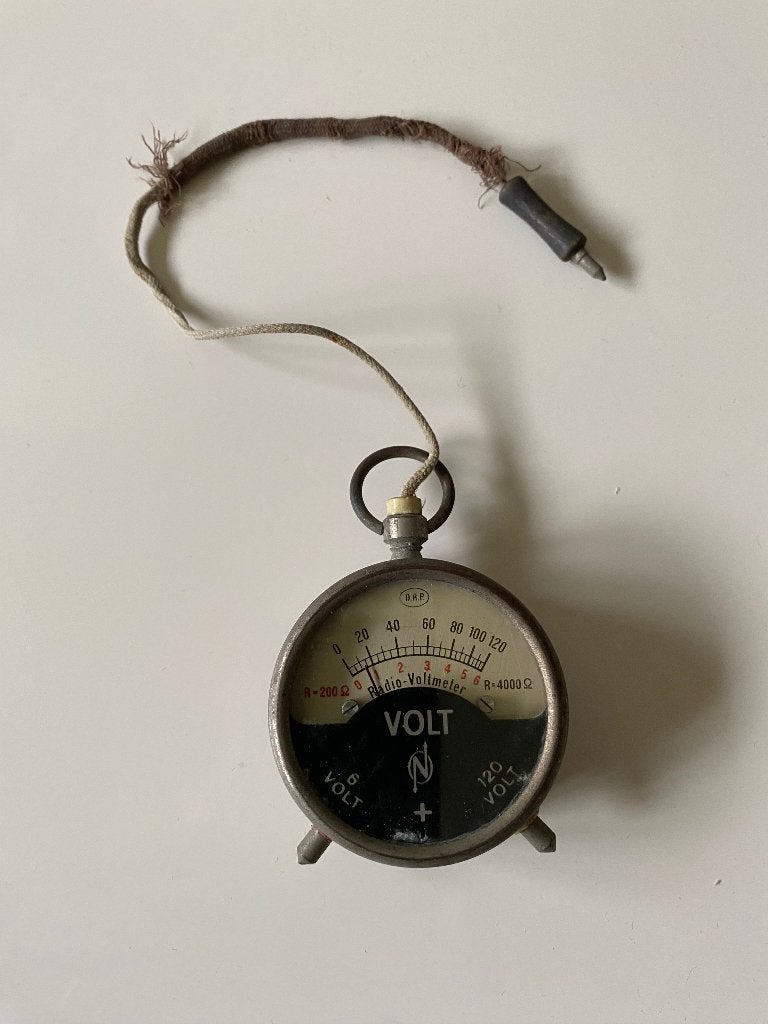 Voltmeter retro/antiek, Antiek en Kunst, Ophalen