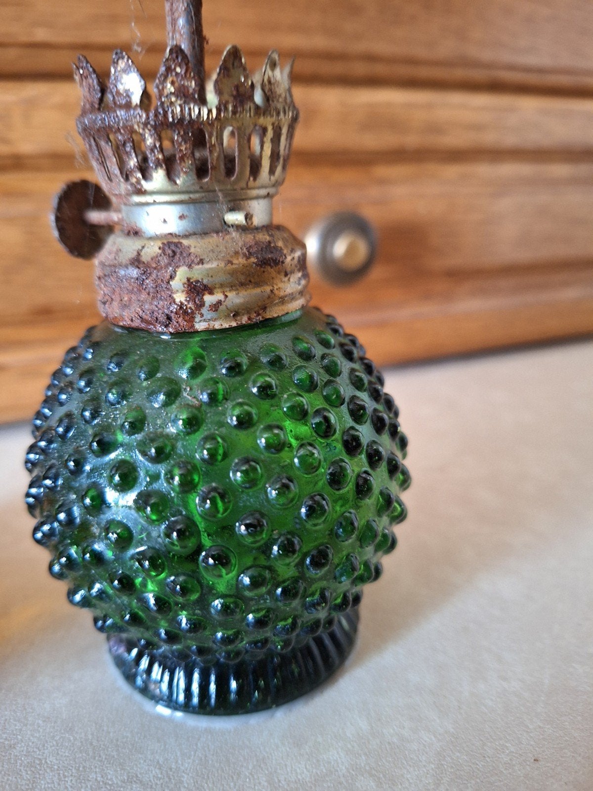 kleine vintage olielampen, Ophalen